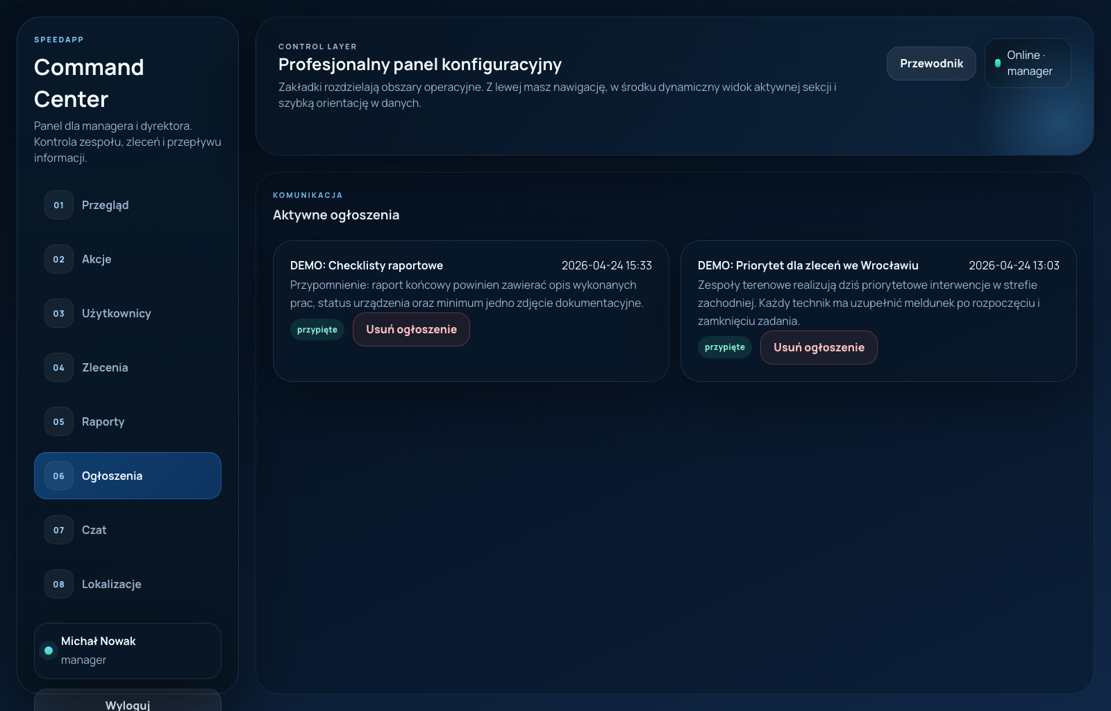 SpeedApp announcements